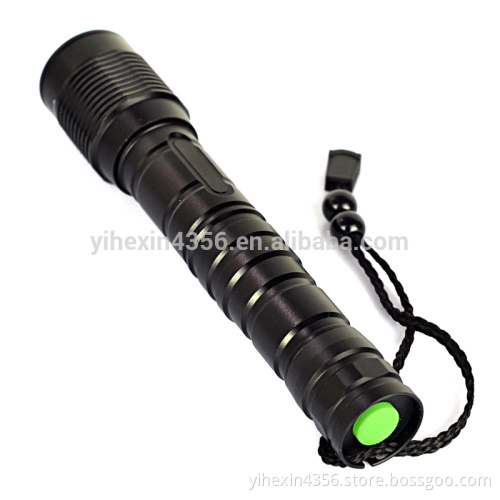 Boruit High Power Zoom Rechargeable Tactical CREE T6 LED Flashlight